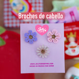 broches de cabello flores