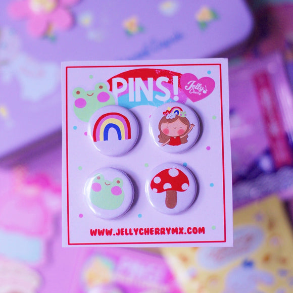 Set de pins Bosque