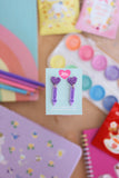 Aretes Crayola Morada