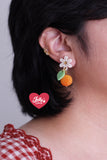 Aretes naranjas
