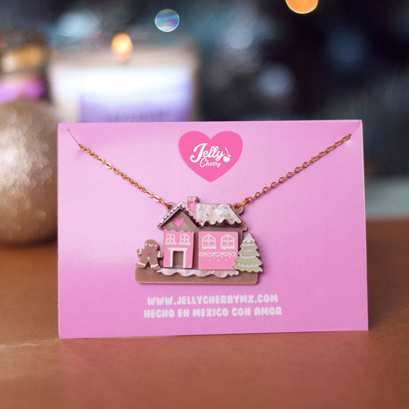 Collar casa de jengibre