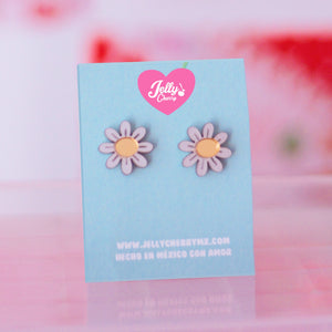 Aretes margarita brillante