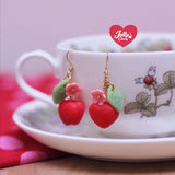 Aretes cerezo de manzana