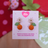 Aretes naranjas