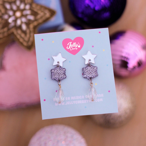 Aretes copo de Nieve