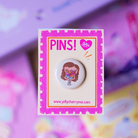 Pin mini Flores