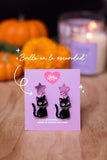 Aretes de gatito iridescent eyes
