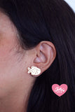 Aretes pegaditos taiyaki