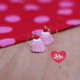 Aretes flan de fresa