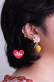 Aretes cerezo de limón