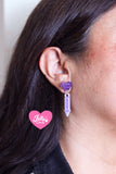 Aretes Crayola Morada