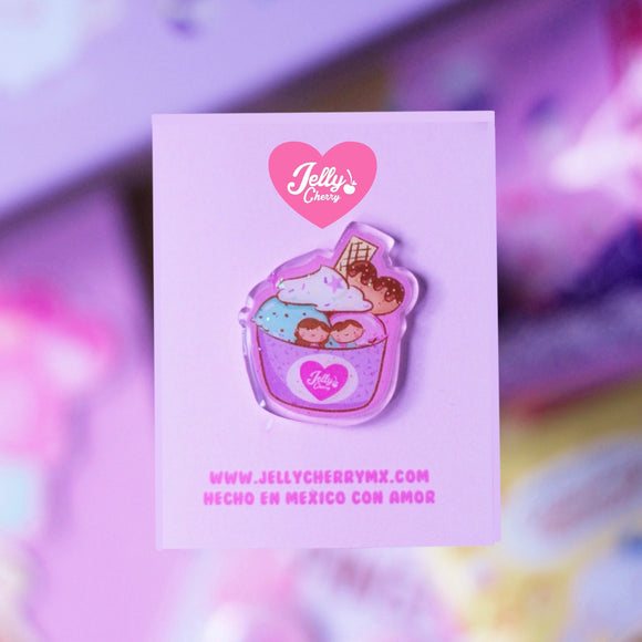 Pin acrílico Helados