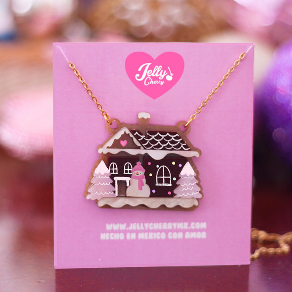 Collar casita de jengibre