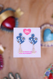 Aretes mexicanos talavera