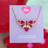 Collar mariposa Rosa