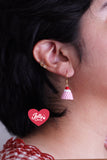 Aretes flan de fresa
