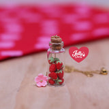 Collar frasquito de fresas