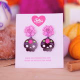 Aretes Calaverita de chocolate