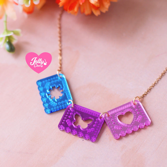 Collar papel picado