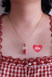 Collar frasquito de fresas