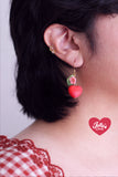 Aretes cerezo de manzana