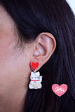 Aretes Gato de la suerte