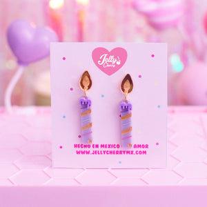 Aretes Velita de cumpleaños