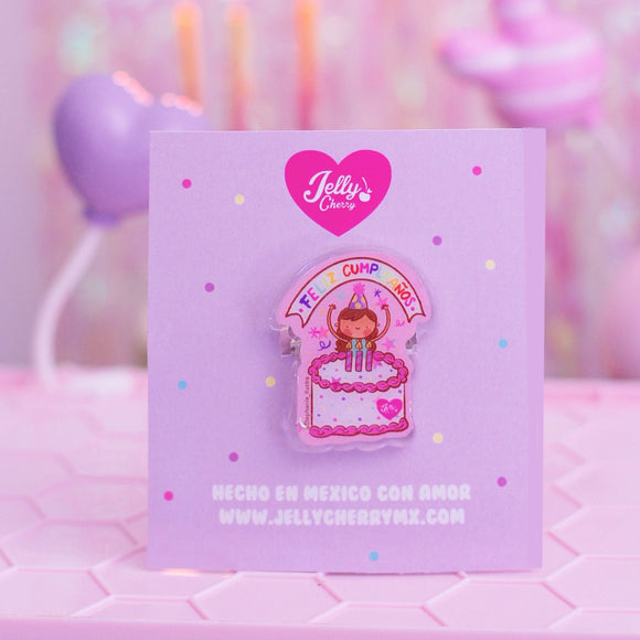 Pin acrílico Cumpleaños