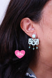 Aretes papel picado menta