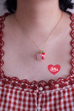 Collar Pastel de fresa