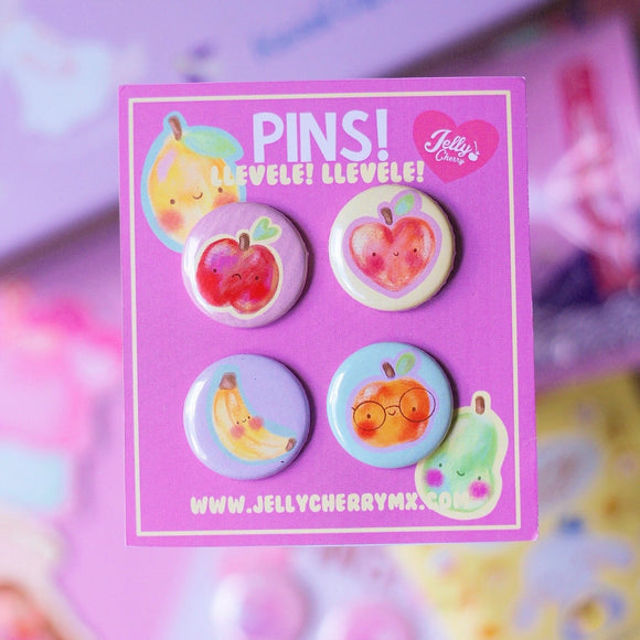 Set de Pins Frutitas