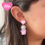 Aretes margarita lila