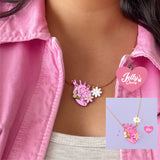 Collar corazón atómico