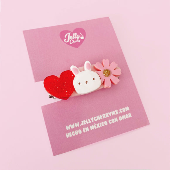 Broche de cabello conejo