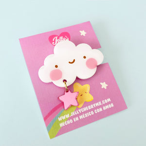 Broche de cabello nube