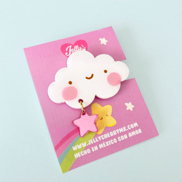 Broche de cabello nube