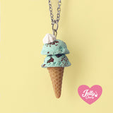 Collar helado menta