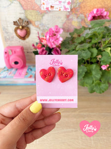 Aretes de corazón xoxo