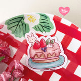 Sticker Pastel de conejo