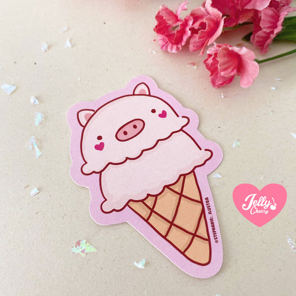 Sticker helado puerquito