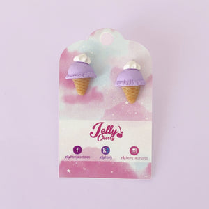 Aretes Helados morados