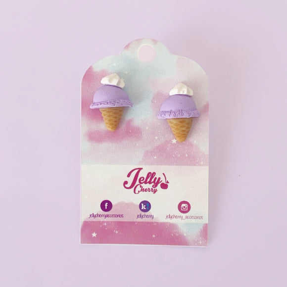 Aretes Helados morados