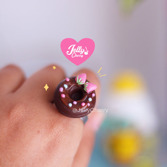 Anillo Dona de chocolate