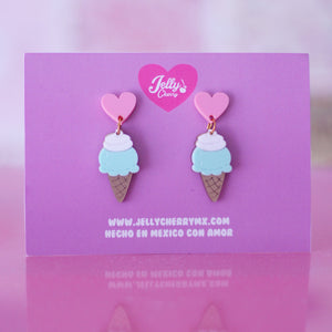 Aretes helado de menta