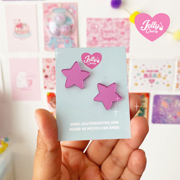 Aretes Estrella metálica
