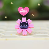 Anillo gatito en flor