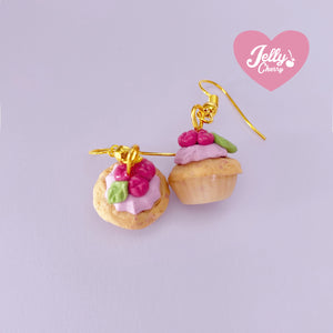 Aretes cupcake de mora