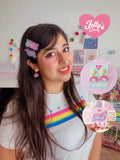 Broche de cabello unicornio