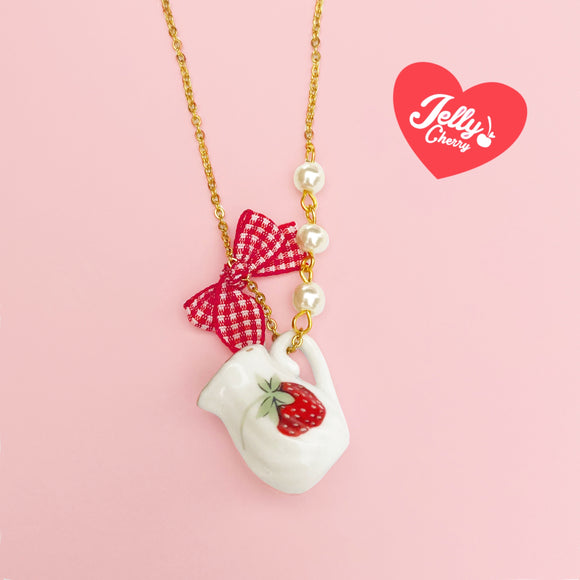 Collar jarrito de fresa