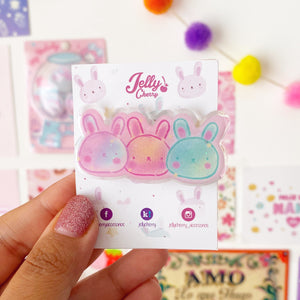 Broche de cabello conejos